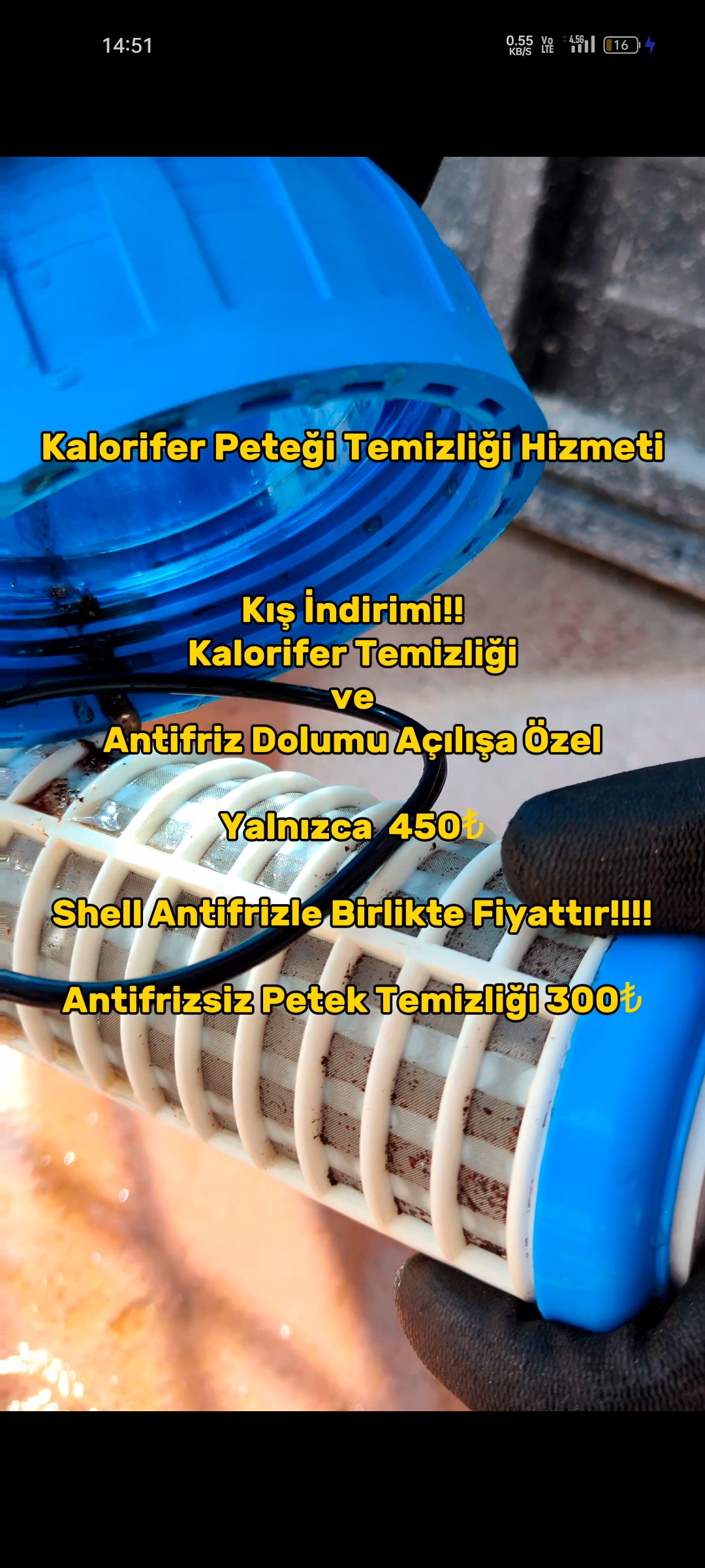 Açılışa Özel Kalorifer Peteği Temizliği Kampanyası